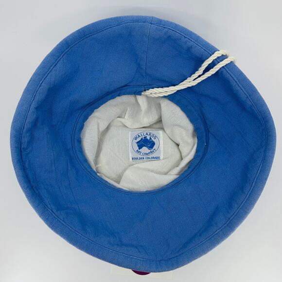 Wallaroo Hat Company Women's Casual Traveler Adjustable Slate Blue Cotton Hat - Picture 7 of 9